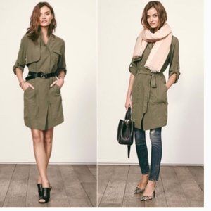 Banana Republic POCKETS Military Style Green Dress